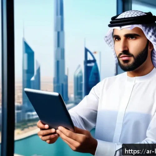 지방행정사 연봉 협상 시 준비해야 할 자료 - A professional Middle Eastern man in modern business attire, confidently presenting detailed financi...